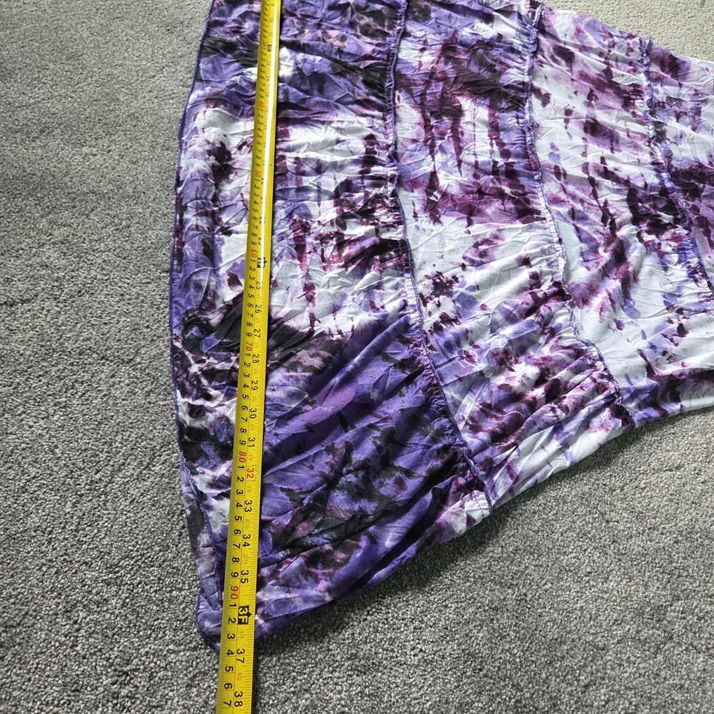 Indigo Purple and White Maxi Skirt - Picture 5 of 6